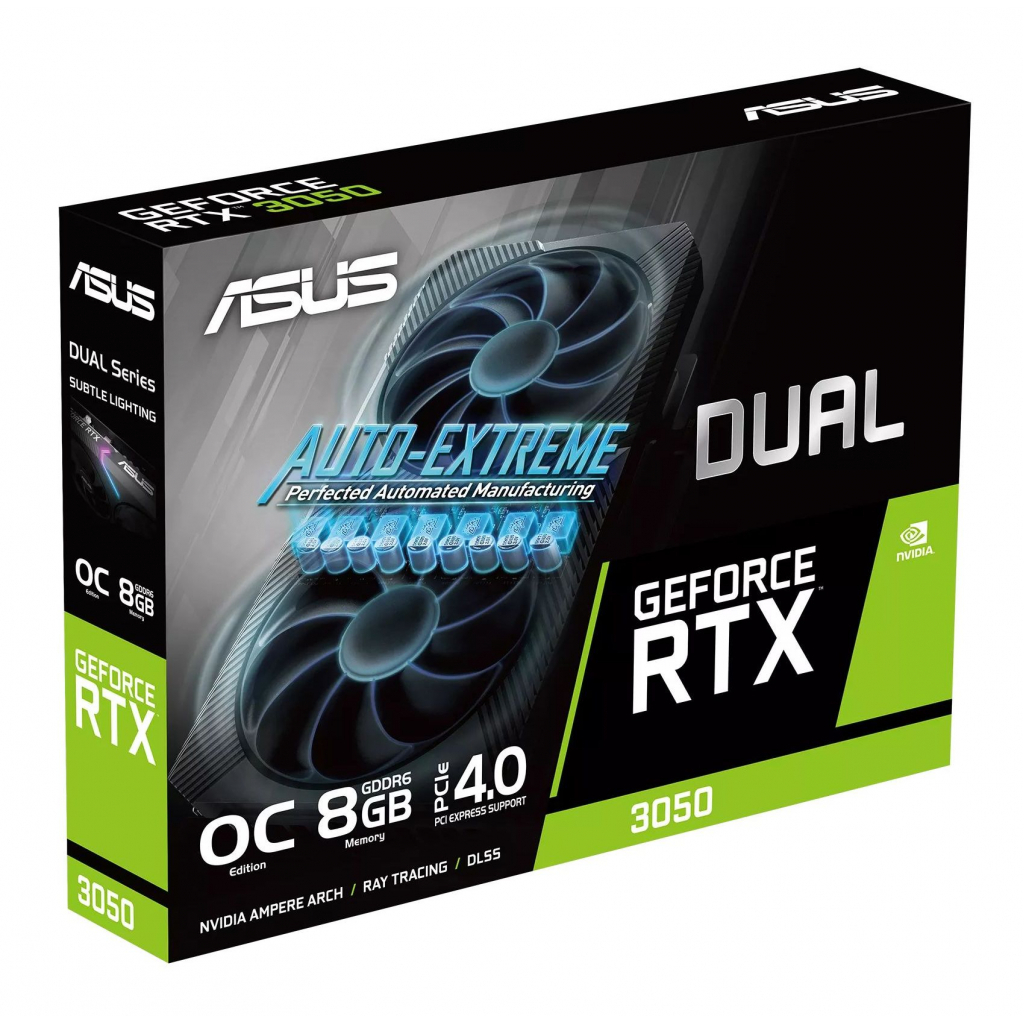 Видеокарта ASUS GeForce RTX3050 8Gb DUAL OC (DUAL-RTX3050-O8G) - 9