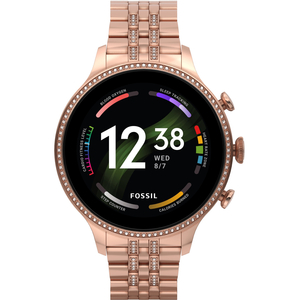 Смарт-часы Fossil Gen 6 Rose Gold-Tone Stainless Steel (FTW6077)