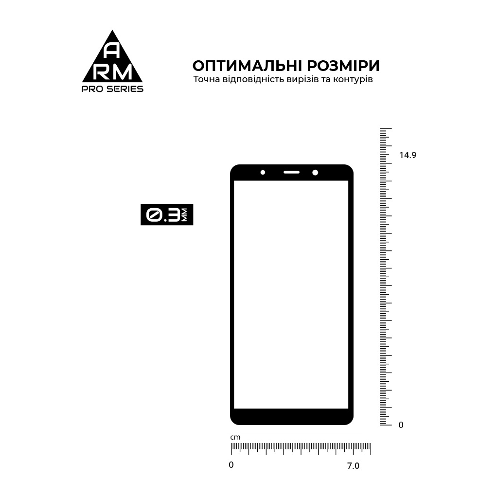 Стекло защитное Armorstandart Pro для TECNO Pop 3 Black (ARM61777) - 2