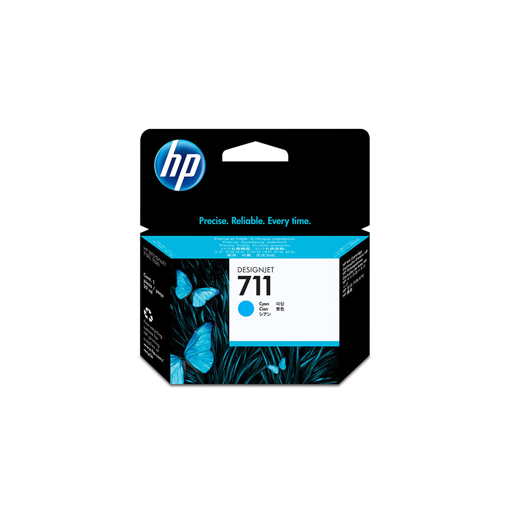 Картридж HP DJ No.711 DesignJet 120/520 3-Pack Cyan (CZ134A)