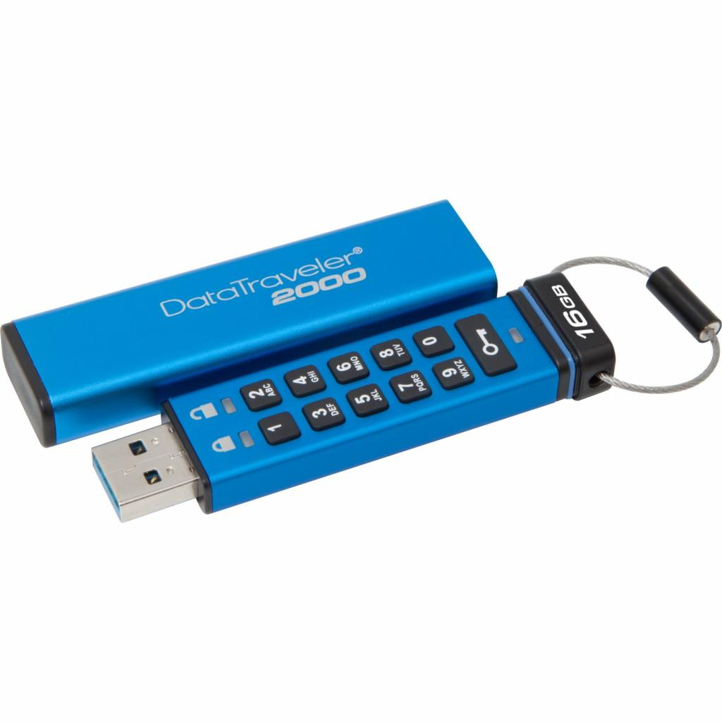 USB флеш накопитель Kingston 32GB DT 2000 Metal Security USB 3.0 (DT2000/32GB)