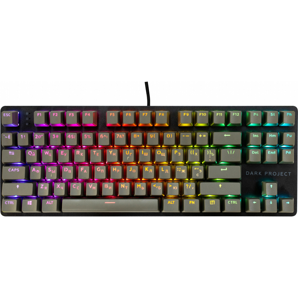 Клавиатура Dark Project One KD87A ABS Gateron Mechanical Red (DPO-KD-87A-000300-GRD)