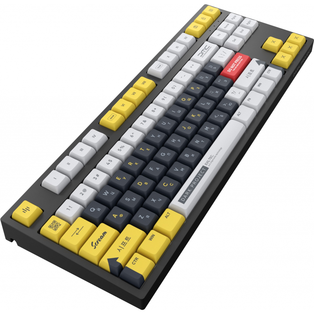 Клавиатура Dark Project Pro KD87A LTD ABS Gateron Optical 1.0 Silver with add (DP-KD-87A-020210-GSL) - 2