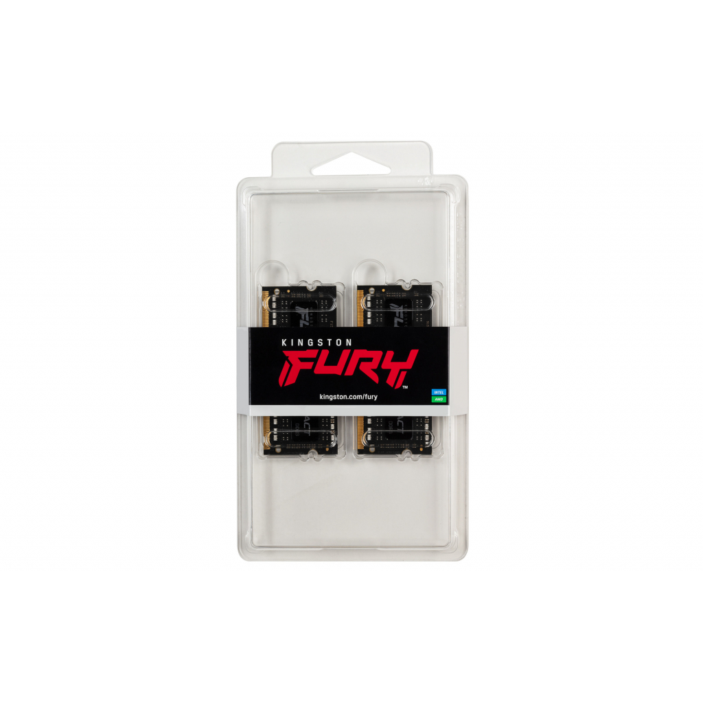 Модуль памяти для ноутбука SoDIMM DDR4 64GB (2x32GB) 2666 MHz Fury Impact Kingston (KF426S16IBK2/64) - 2