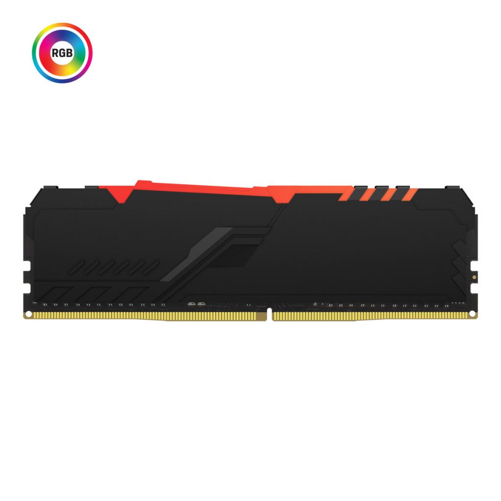 Модуль памяти для компьютера DDR4 16GB (2x8GB) 3600 MHz Fury Beast RGB Kingston (KF436C17BBAK2/16) - 2