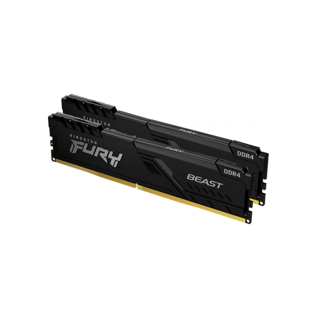 Модуль памяти для компьютера DDR4 32GB (2x16GB) 2666 MHz FURY Beast Black Kingston (KF426C16BBK2/32)