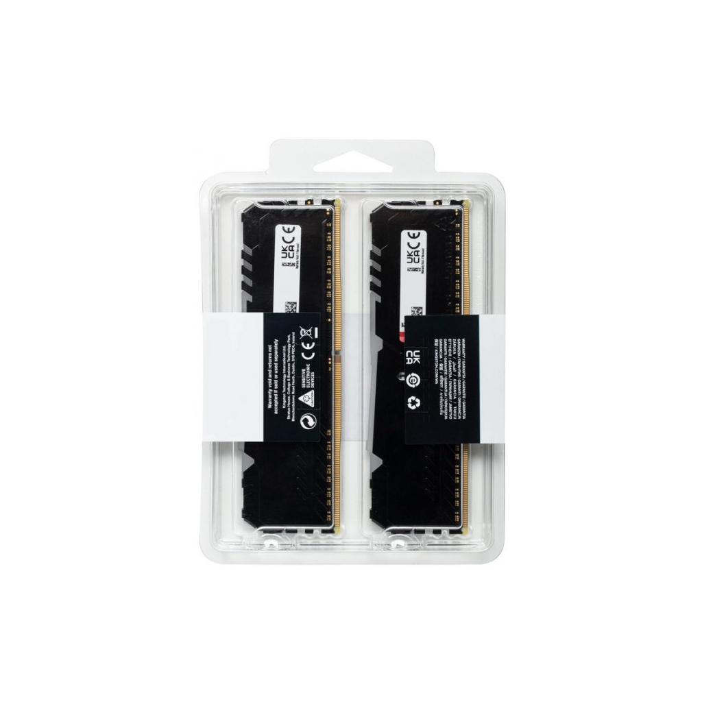 Модуль памяти для компьютера DDR4 32GB (2x16GB) 2666 MHz FURY Beast RGB Kingston (KF426C16BBAK2/32) - 3