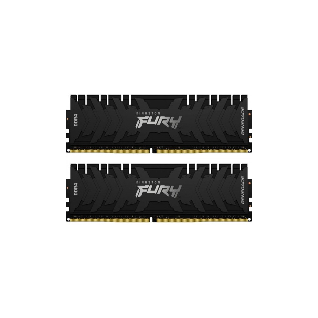 Модуль памяти для компьютера DDR4 16GB (2x8GB) 4000 MHz Renegade Black Kingston (KF440C19RBK2/16)