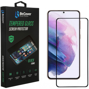Стекло защитное BeCover Samsung Galaxy S21 Ultra SM-G998 Black (707357)