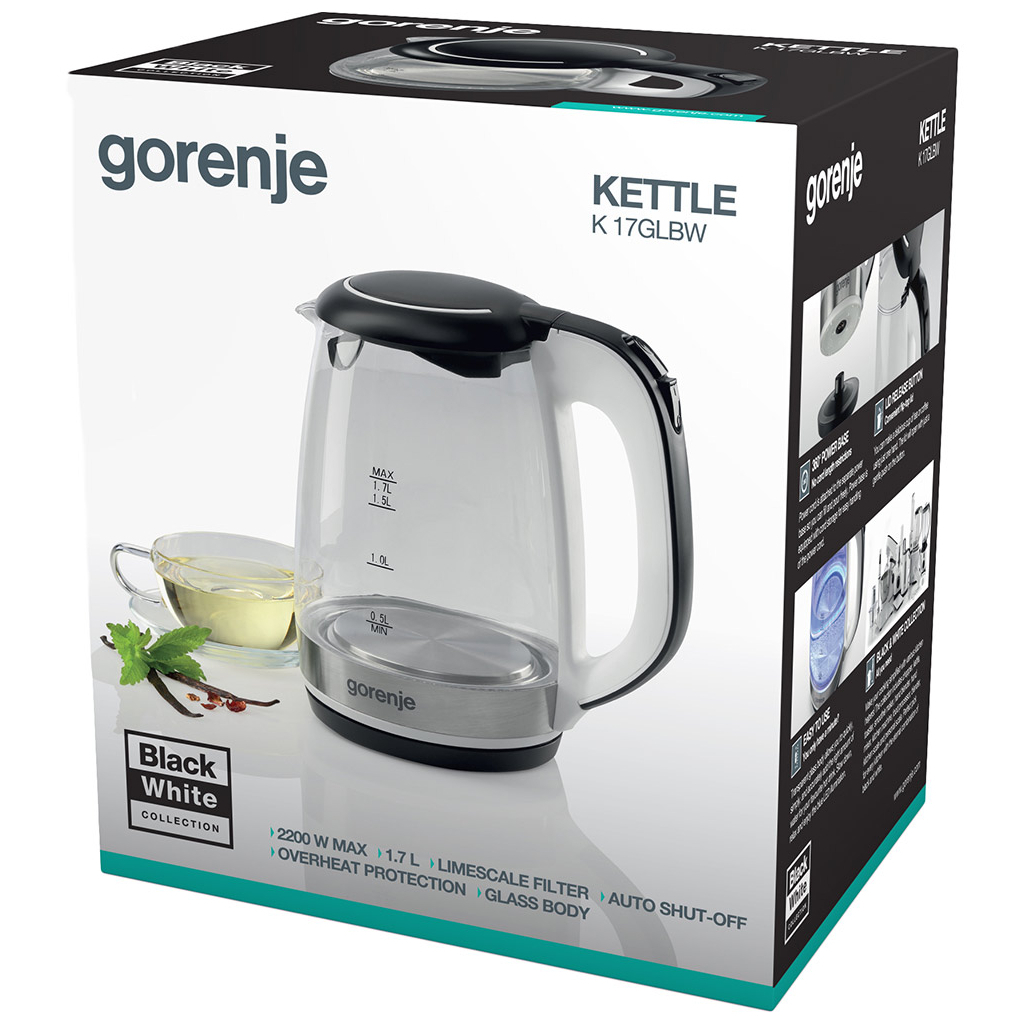 Электрочайник Gorenje K17GLBW - 3