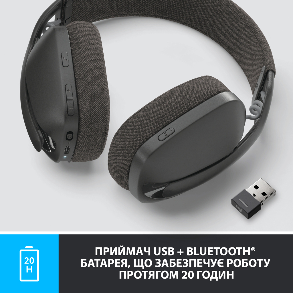 Наушники Logitech Zone Vibe 125 Graphite (981-001126) - 3