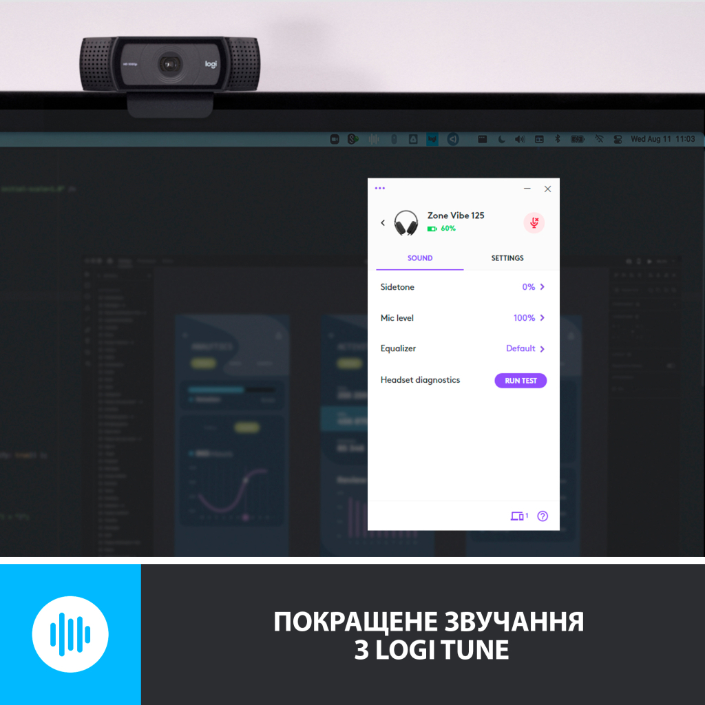 Наушники Logitech Zone Vibe 125 Graphite (981-001126) - 7