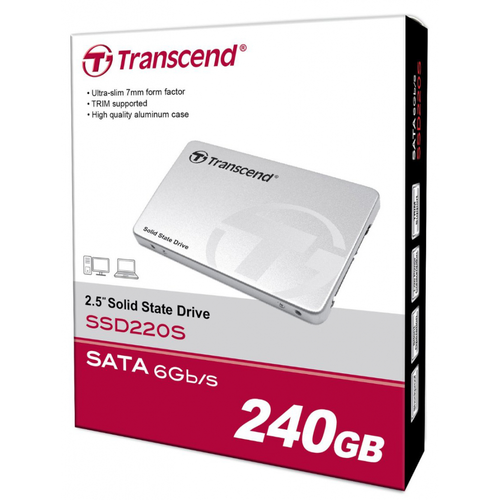 Накопитель SSD 2.5" 240GB Transcend (TS240GSSD220S) - 3