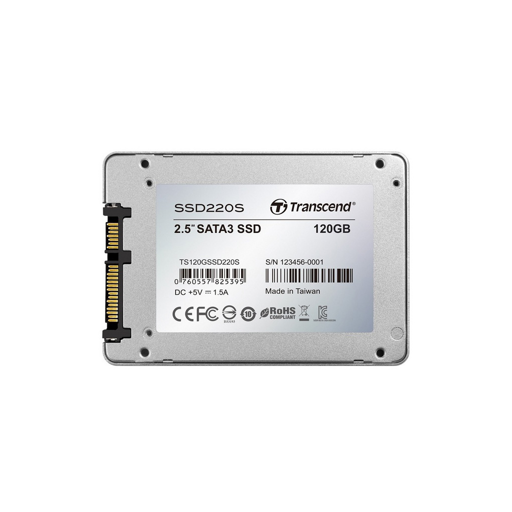 Накопитель SSD 2.5" 120GB Transcend (TS120GSSD220S) - 1