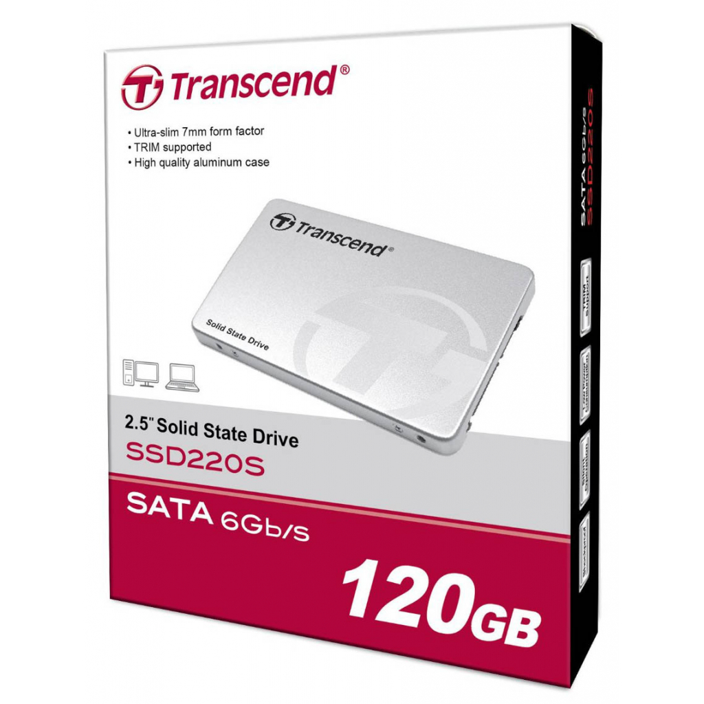 Накопитель SSD 2.5" 120GB Transcend (TS120GSSD220S) - 4