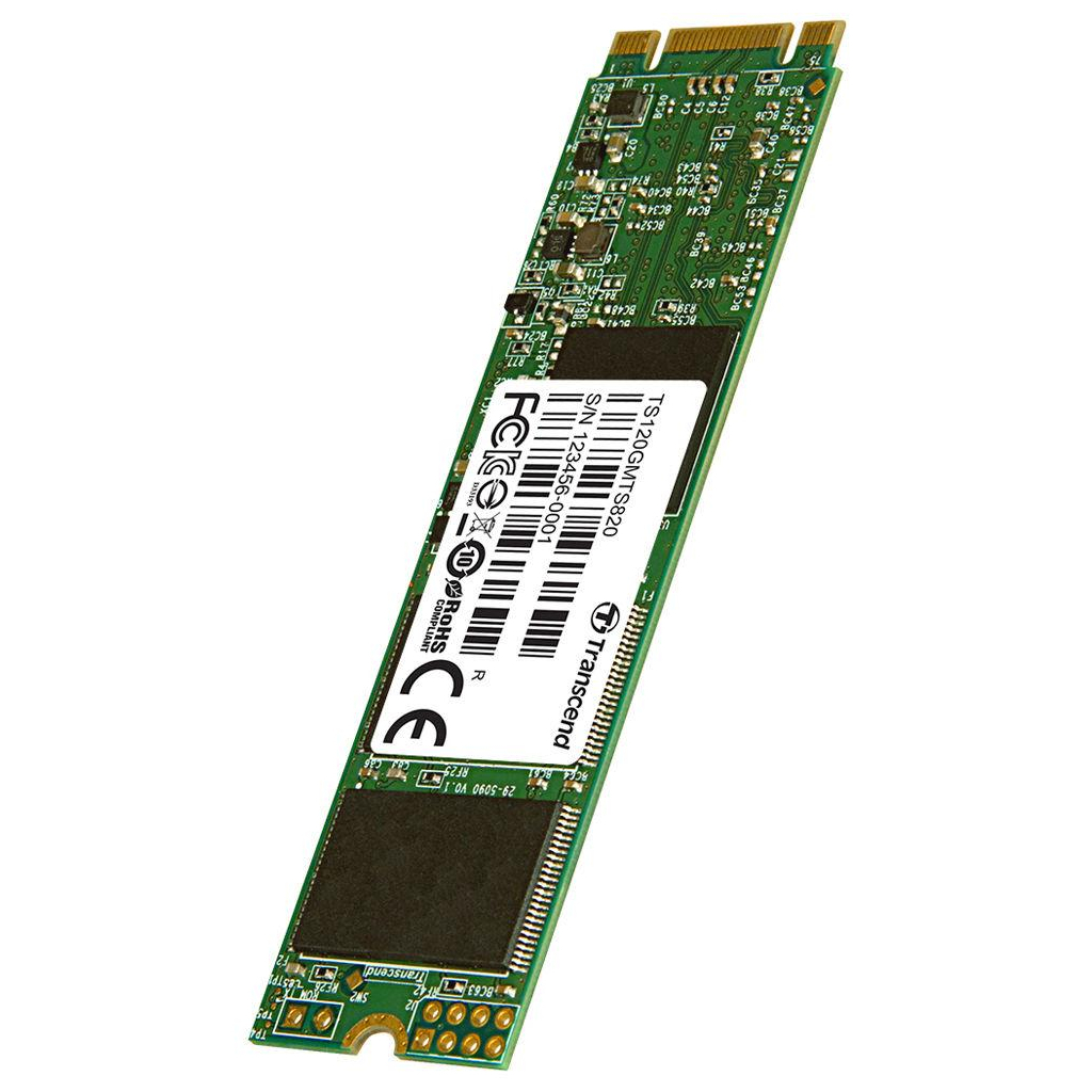 Накопитель SSD M.2 2280 120GB Transcend (TS120GMTS820S) - 2