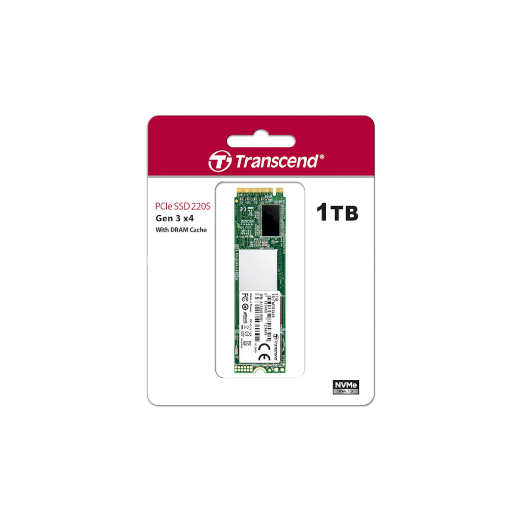 Накопитель SSD M.2 2280 1TB Transcend (TS1TMTE220S) - 1
