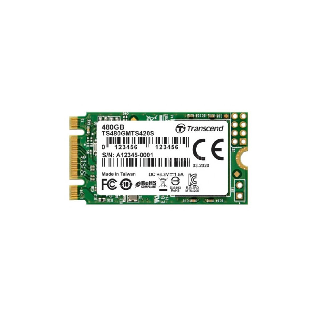 Накопитель SSD M.2 2242 480GB Transcend (TS480GMTS420S)