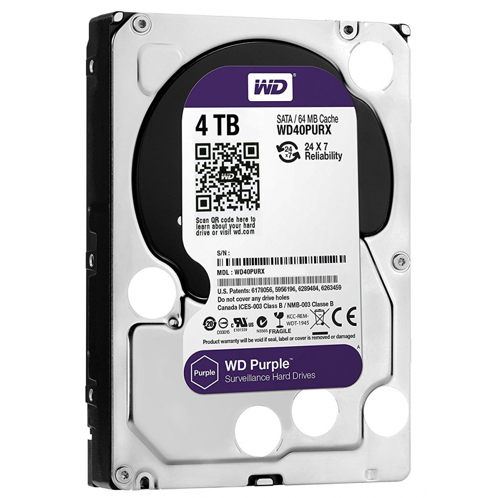 Жесткий диск 3.5" 4TB WD (WD40PURZ) - 1