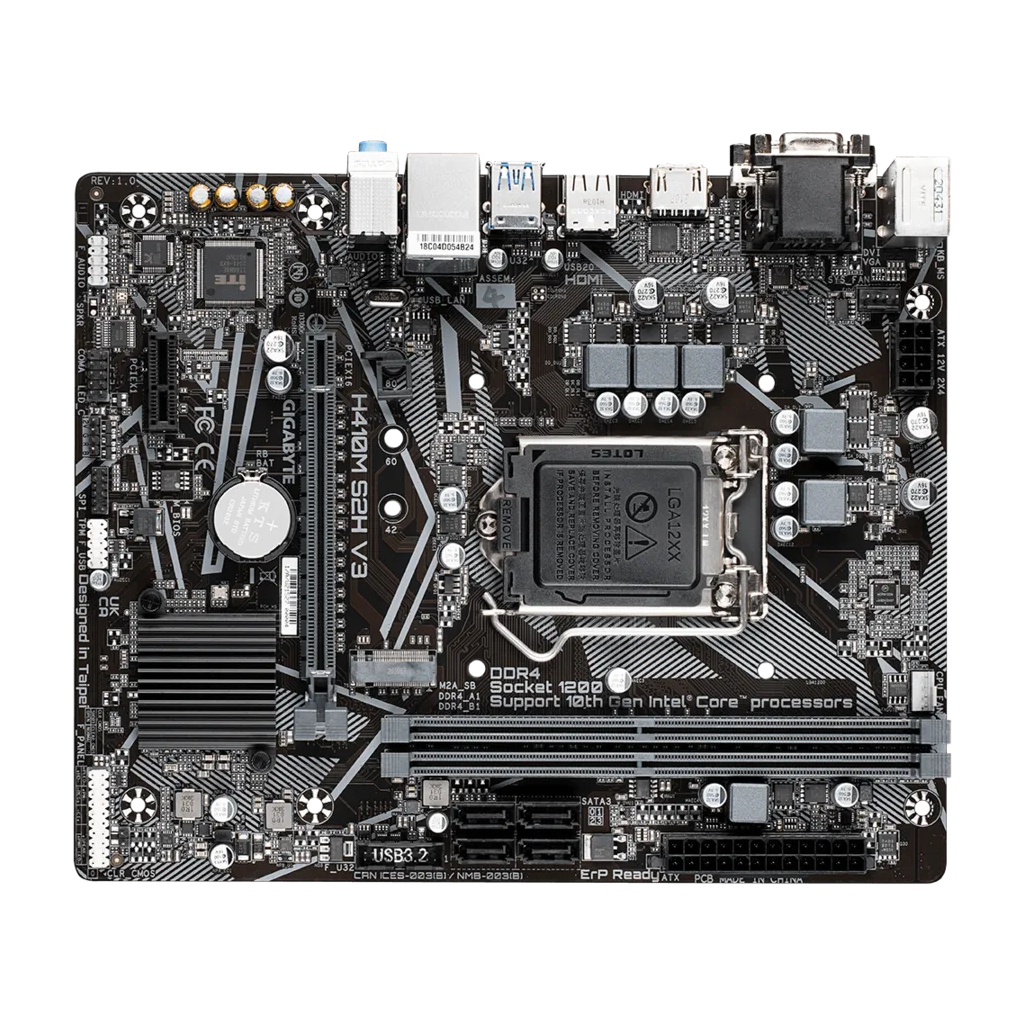 Материнская плата GIGABYTE H410M S2H V3 - 1