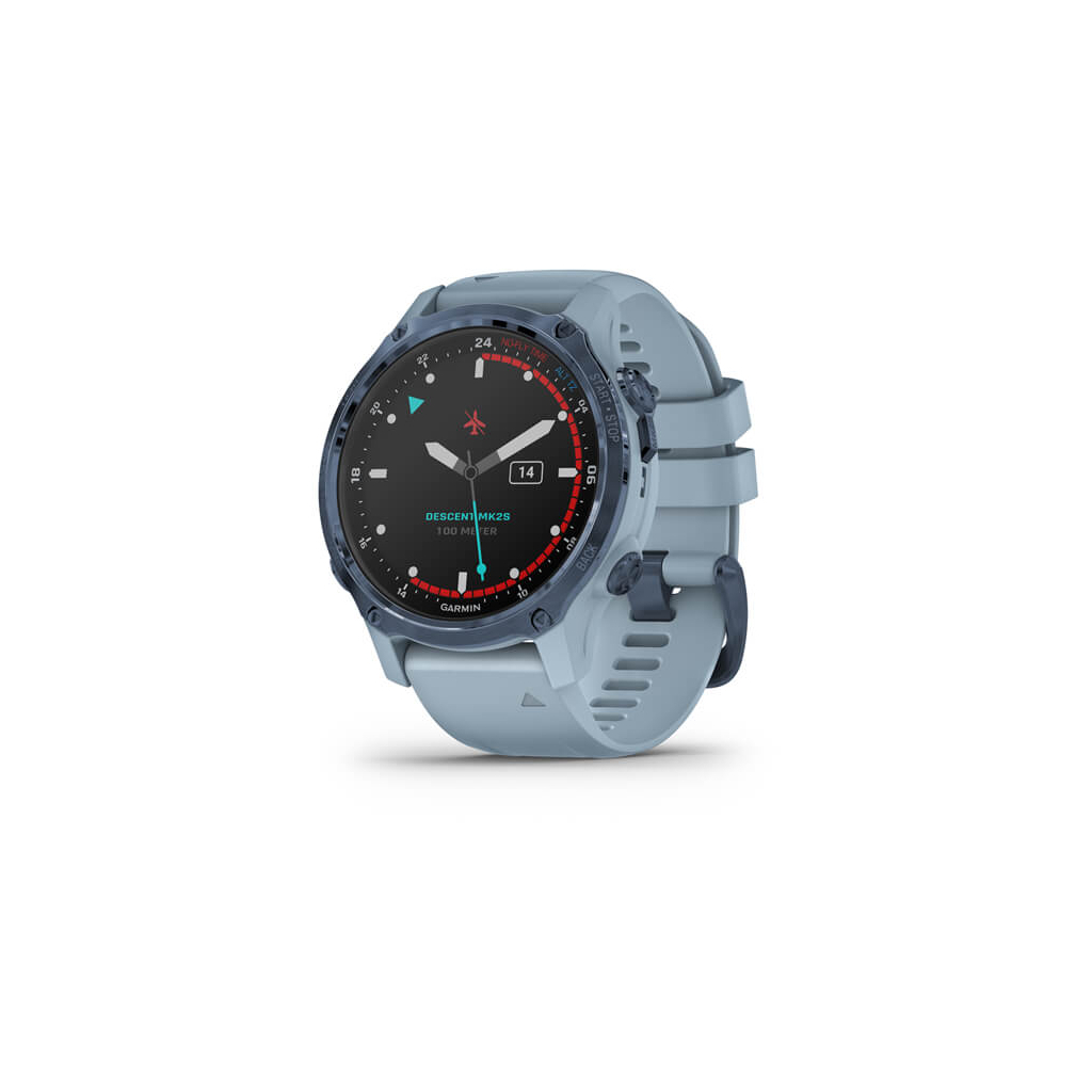 Смарт-часы Garmin Descent Mk2S, Mineral Blue/ SeaFoam, GPS Dive Computer, EMEA (010-02403-07)