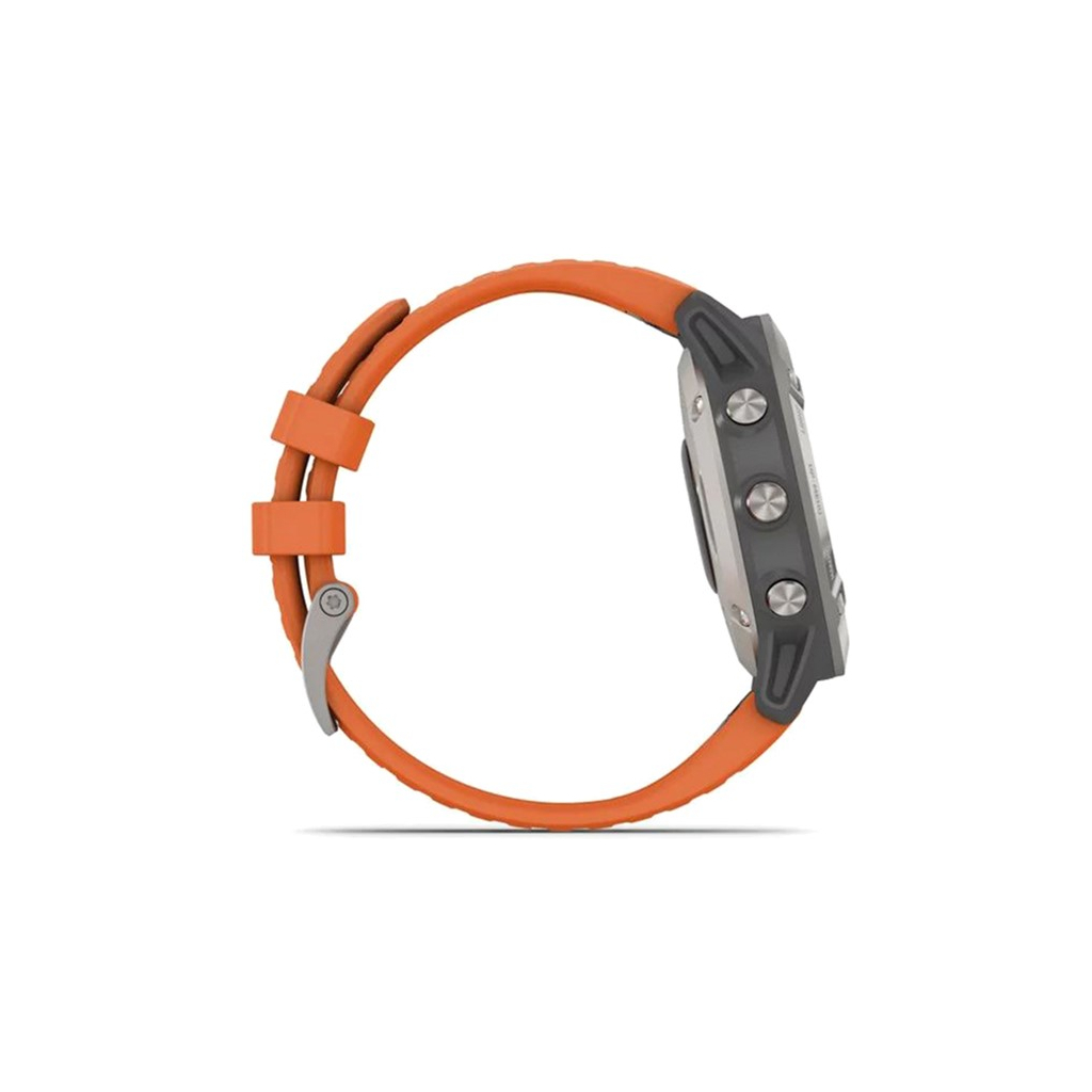 Смарт-часы Garmin fenix 6, Pro and Sapphire editions, Titanium with ember oran (010-02158-14) - 6