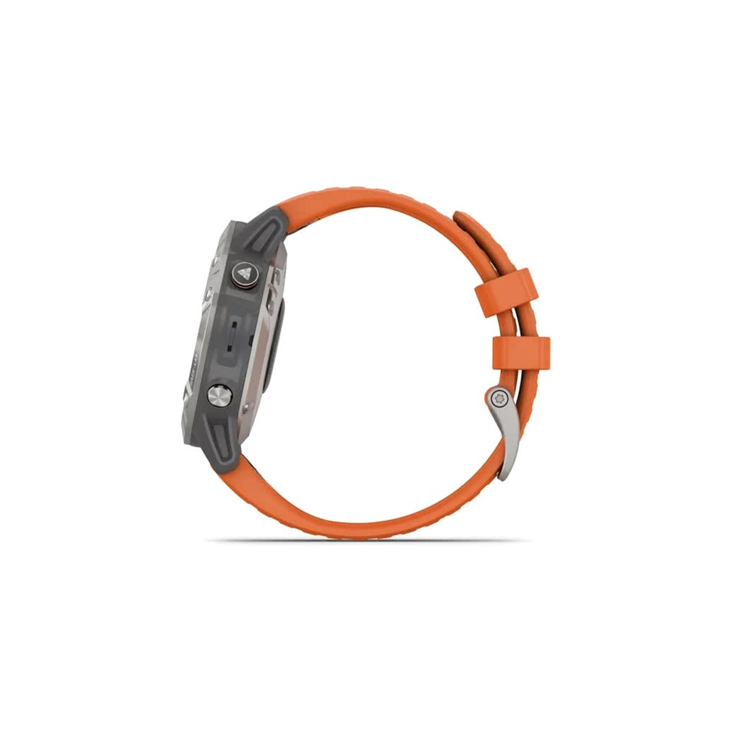 Смарт-часы Garmin fenix 6, Pro and Sapphire editions, Titanium with ember oran (010-02158-14) - 7