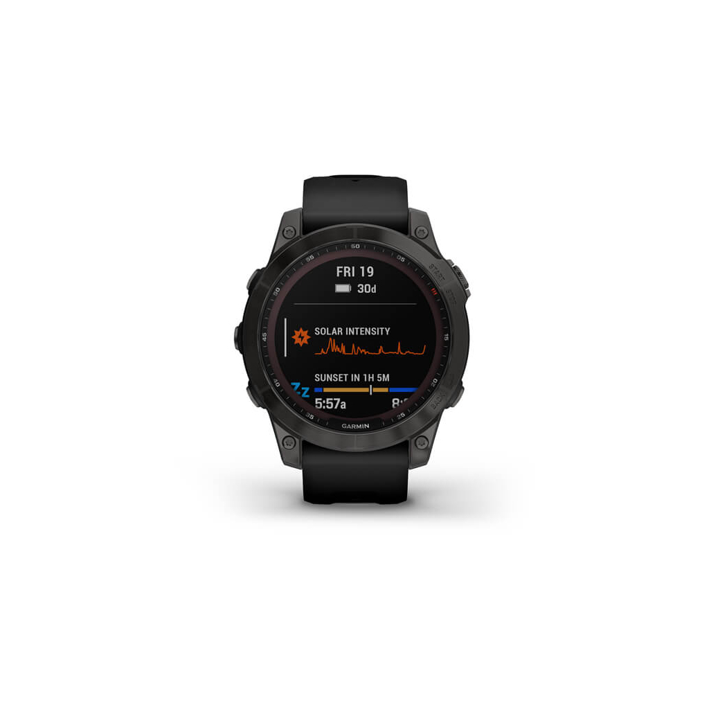 Смарт-часы Garmin fenix 7 Sapph Solar, Black DLC Ti, GPS (010-02540-35) - 1