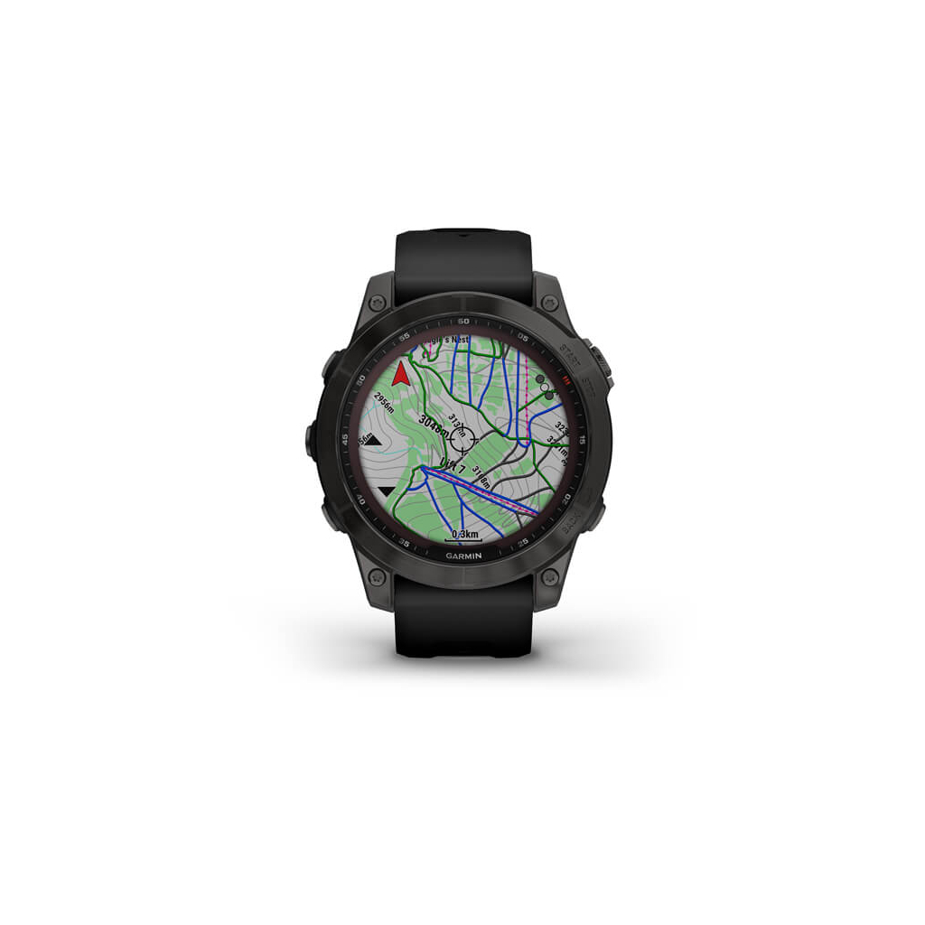 Смарт-часы Garmin fenix 7 Sapph Solar, Black DLC Ti, GPS (010-02540-35) - 3