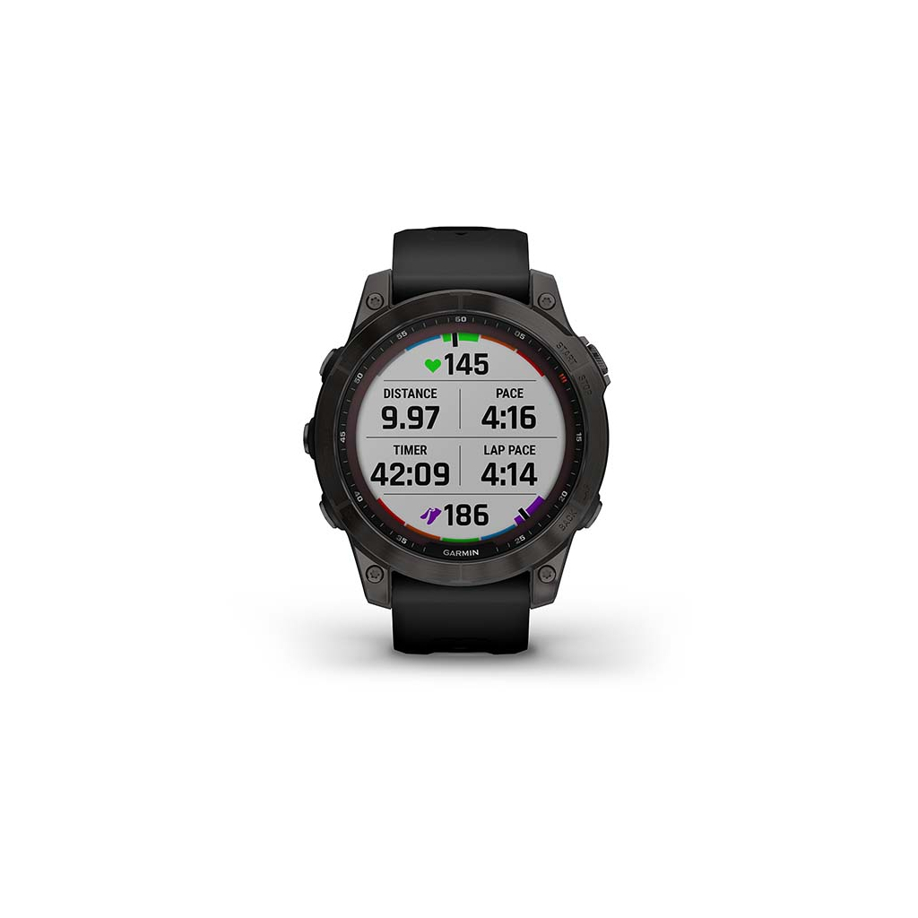 Смарт-часы Garmin fenix 7 Sapph Solar, Black DLC Ti, GPS (010-02540-35) - 7
