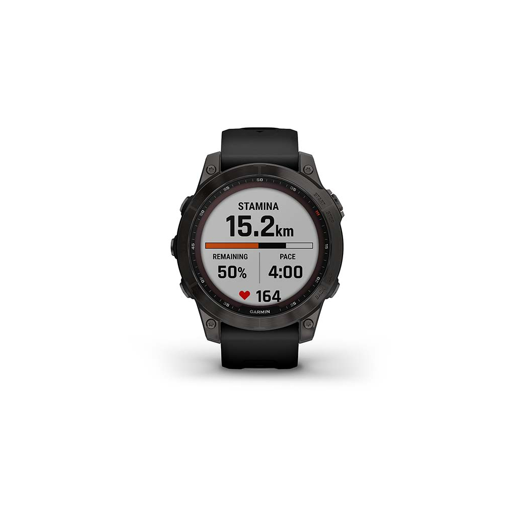 Смарт-часы Garmin fenix 7 Sapph Solar, Carbon Gray DLC Ti w/Black Band, GPS (010-02540-21) - 5