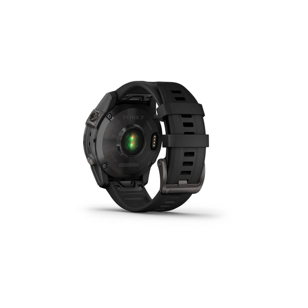 Смарт-часы Garmin fenix 7 Sapph Solar, Carbon Gray DLC Ti w/Black Band, GPS (010-02540-21) - 7