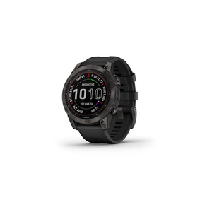 Смарт-часы Garmin fenix 7 Sapph Solar, Carbon Gray DLC Ti w/Black Band, GPS (010-02540-21)