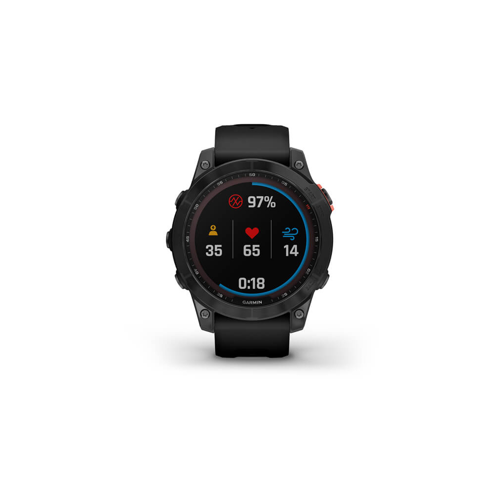 Смарт-часы Garmin fenix 7 Solar, Slate Gray w/Black Band, GPS (010-02540-11) - 5