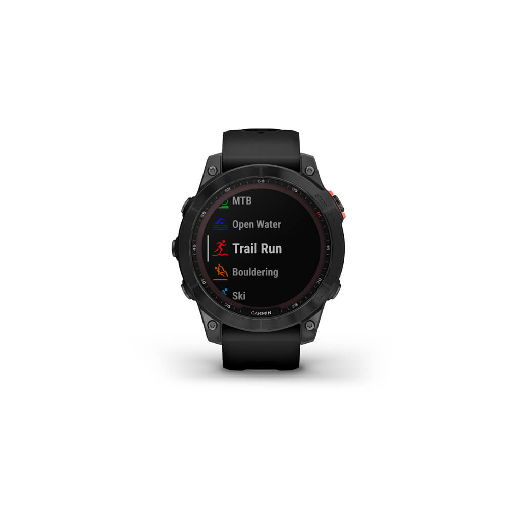 Смарт-часы Garmin fenix 7 Solar, Slate Gray w/Black Band, GPS (010-02540-11) - 6