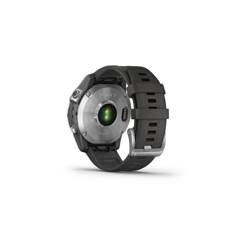 Смарт-часы Garmin fenix 7, Silver w/Graphite Band, GPS (010-02540-01) - 8