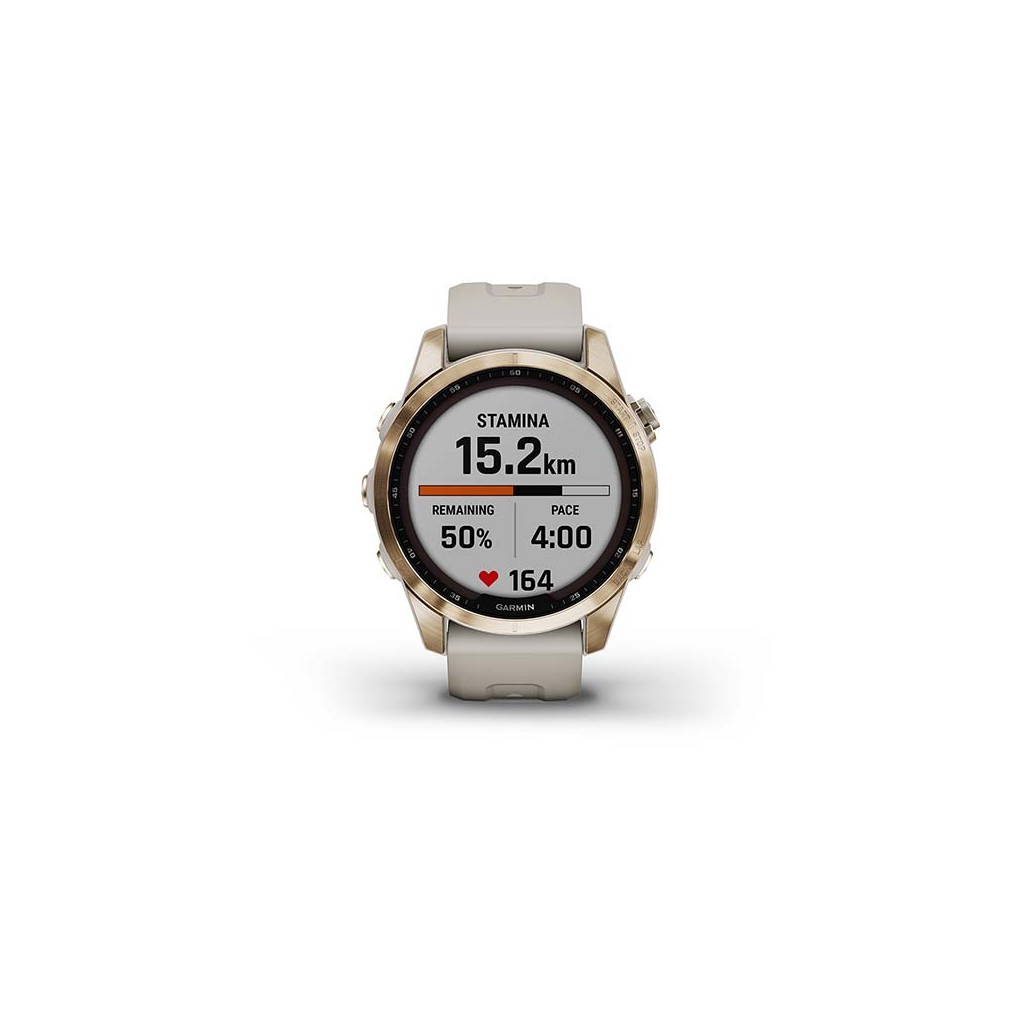 Смарт-часы Garmin fenix 7S Sapphire Sol, Cream Gold Ti w/ Light Sand Band, GPS (010-02539-21) - 5