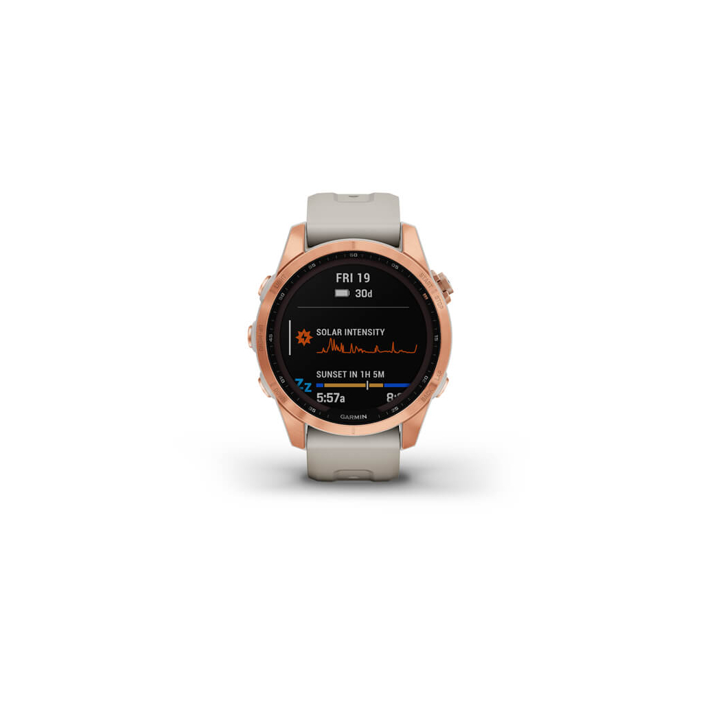 Смарт-часы Garmin fenix 7S Sol,Rose Gold w/Light Sand Band, GPS (010-02539-11) - 1
