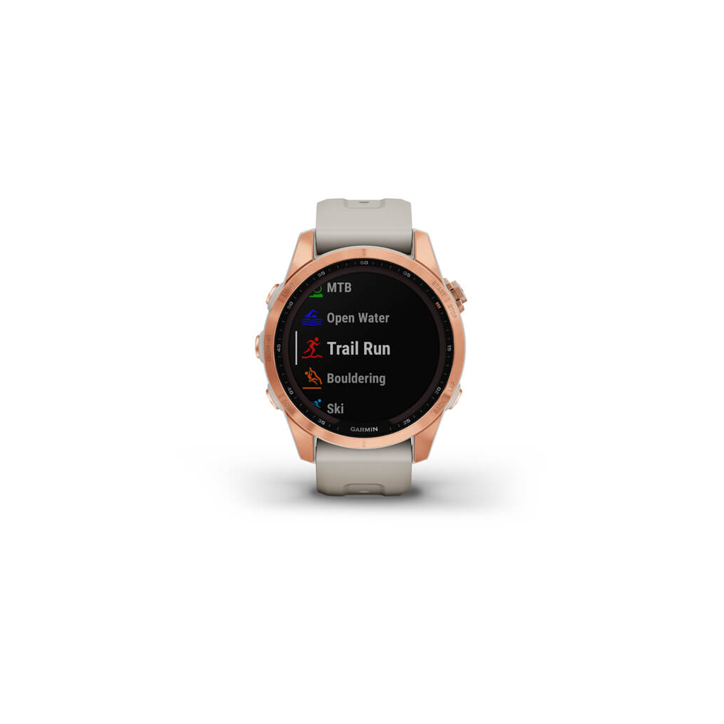 Смарт-часы Garmin fenix 7S Sol,Rose Gold w/Light Sand Band, GPS (010-02539-11) - 6