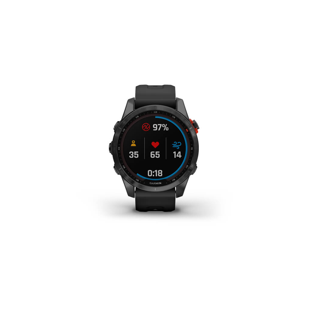 Смарт-часы Garmin fenix 7S Solar,Slate Gray w/ Black Band, GPS (010-02539-13) - 5