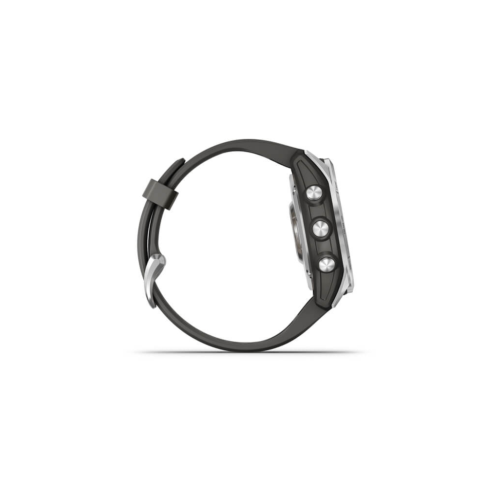 Смарт-часы Garmin fenix 7S Stainless Steel w/Graphite Band, GPS (010-02539-01) - 4