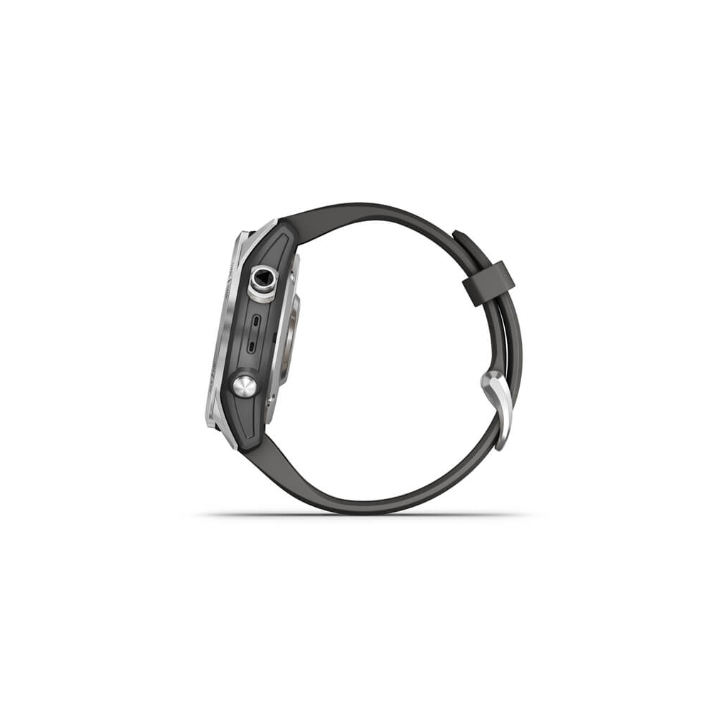 Смарт-часы Garmin fenix 7S Stainless Steel w/Graphite Band, GPS (010-02539-01) - 10
