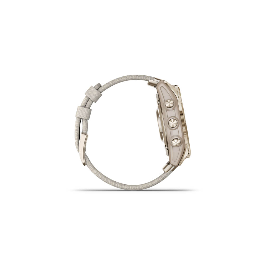 Смарт-часы Garmin fenix 7S,Sapph Sol, Cream Gold Ti w/Cream Nylon, GPS (010-02539-39) - 4