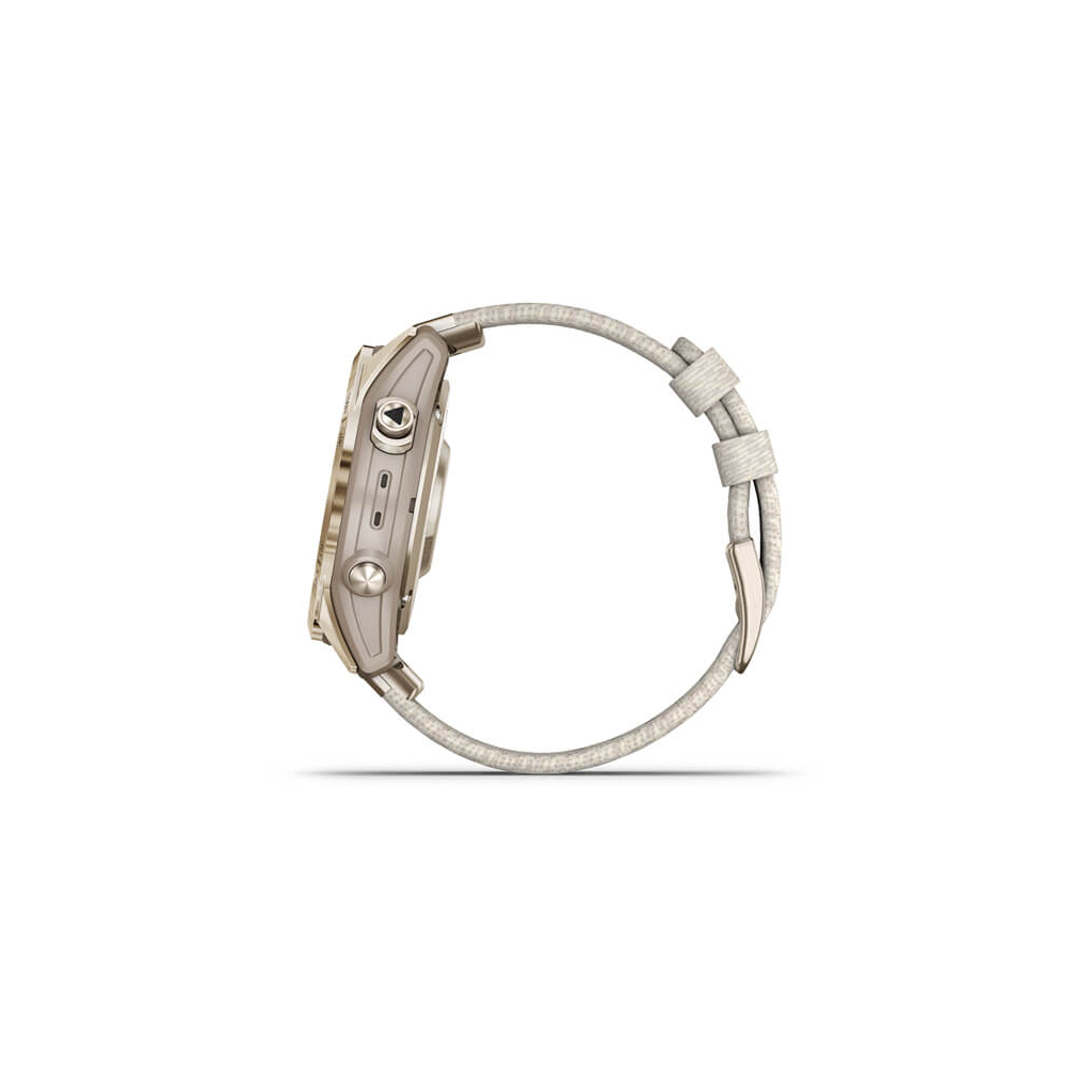 Смарт-часы Garmin fenix 7S,Sapph Sol, Cream Gold Ti w/Cream Nylon, GPS (010-02539-39) - 10