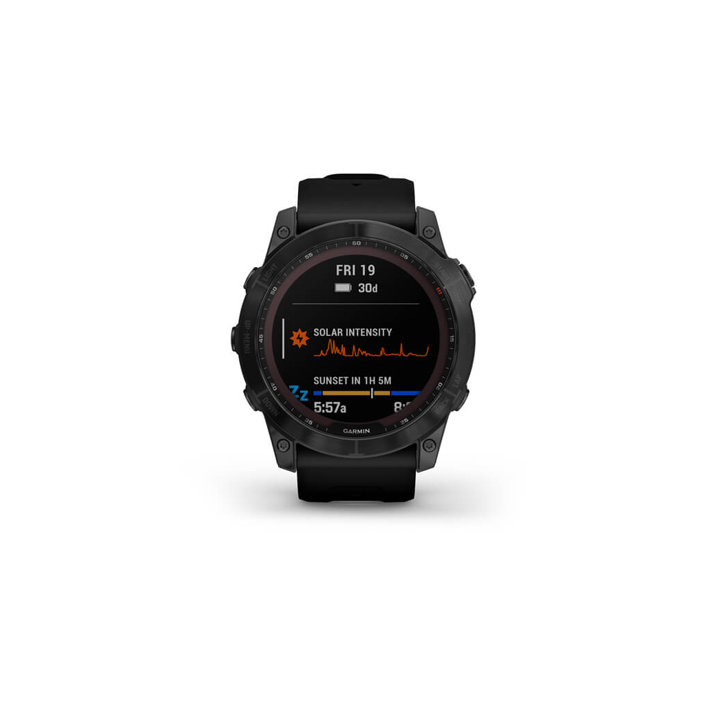 Смарт-часы Garmin fenix 7X Sapph Sol Black DLC Ti w/Black Band, GPS (010-02541-23) - 1