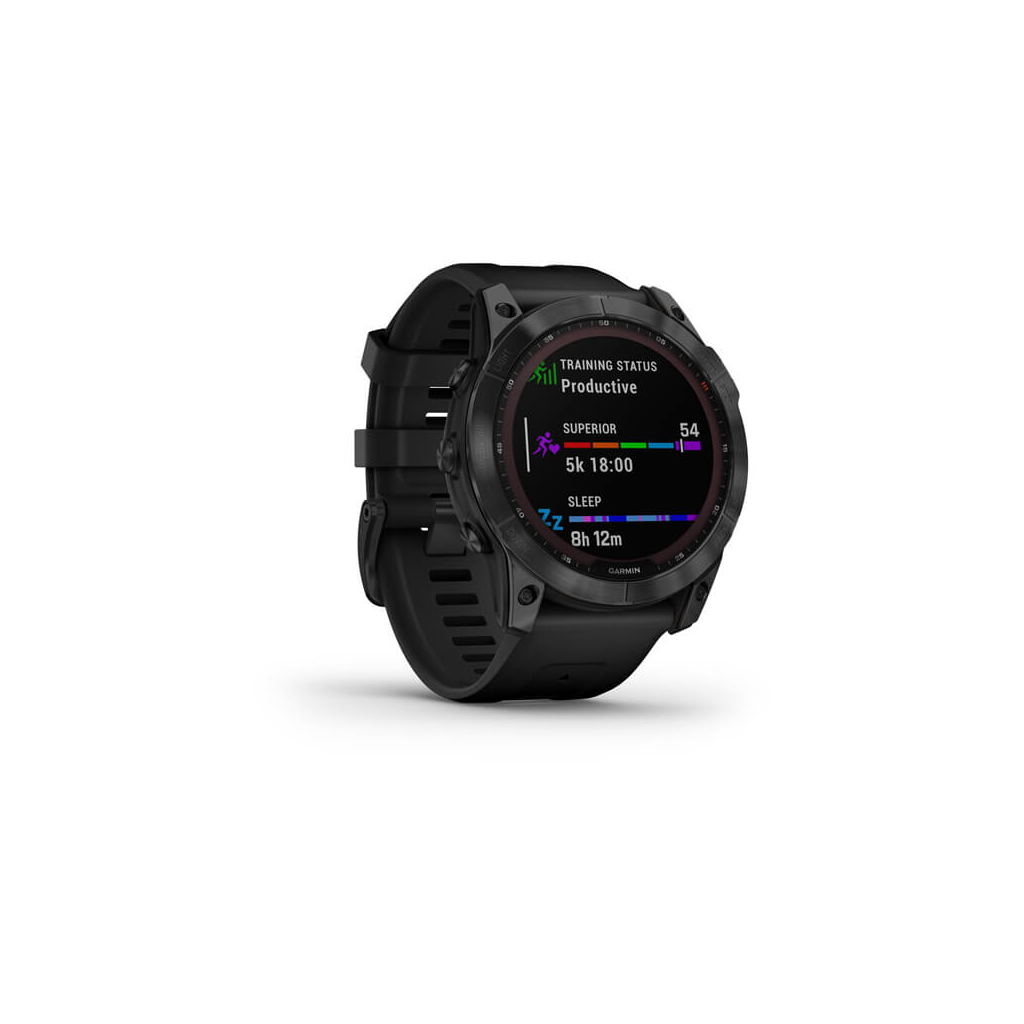 Смарт-часы Garmin fenix 7X Sapph Sol Black DLC Ti w/Black Band, GPS (010-02541-23) - 2