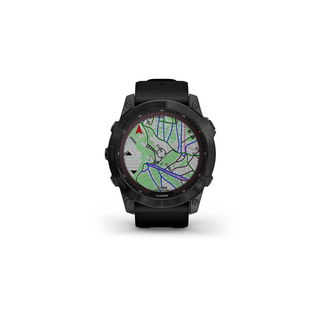 Смарт-часы Garmin fenix 7X Sapph Sol Black DLC Ti w/Black Band, GPS (010-02541-23) - 3