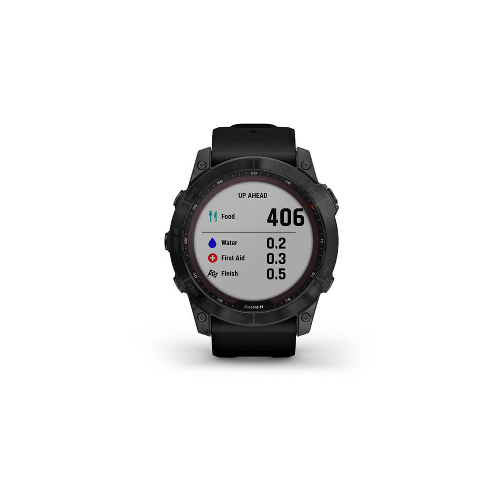 Смарт-часы Garmin fenix 7X Sapph Sol Black DLC Ti w/Black Band, GPS (010-02541-23) - 7