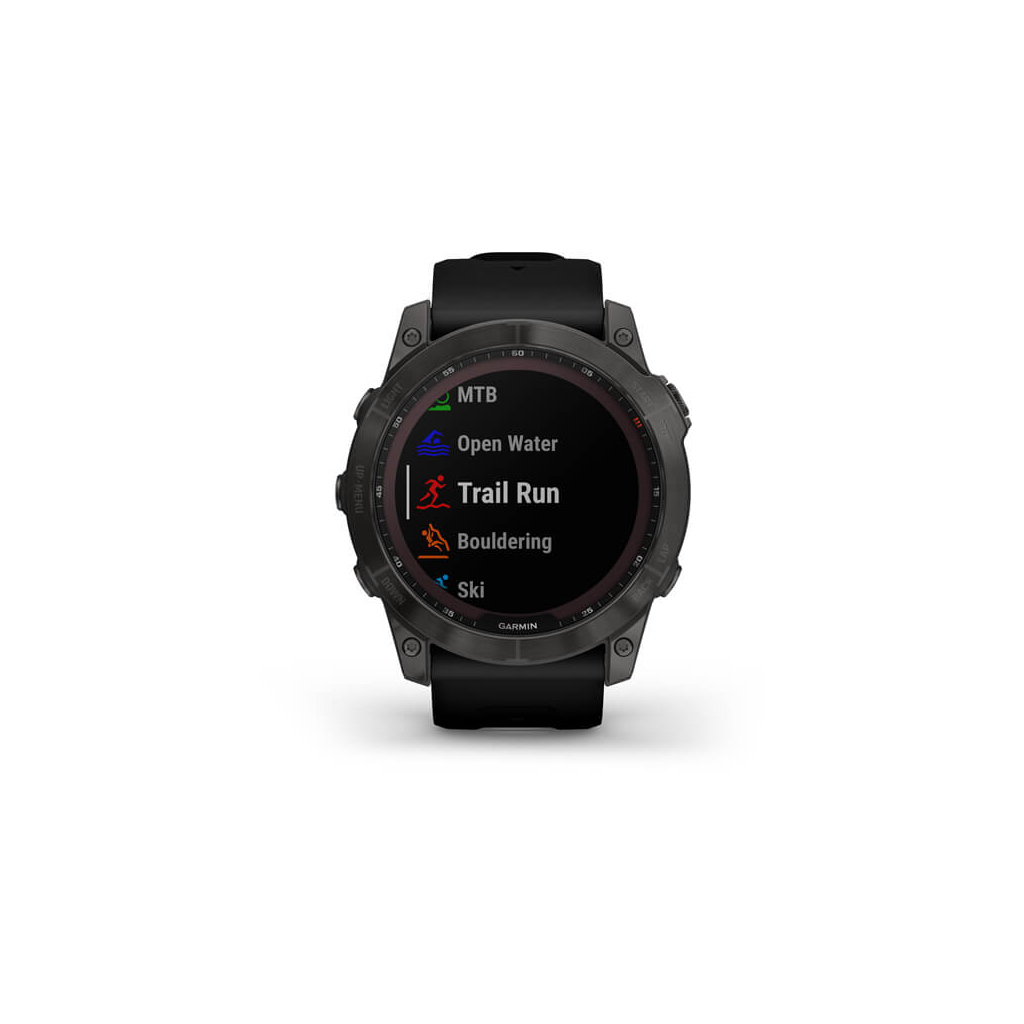 Смарт-часы Garmin fenix 7X Sapph Sol Carbon Gray DLC Ti w/Black, GPS (010-02541-11) - 6