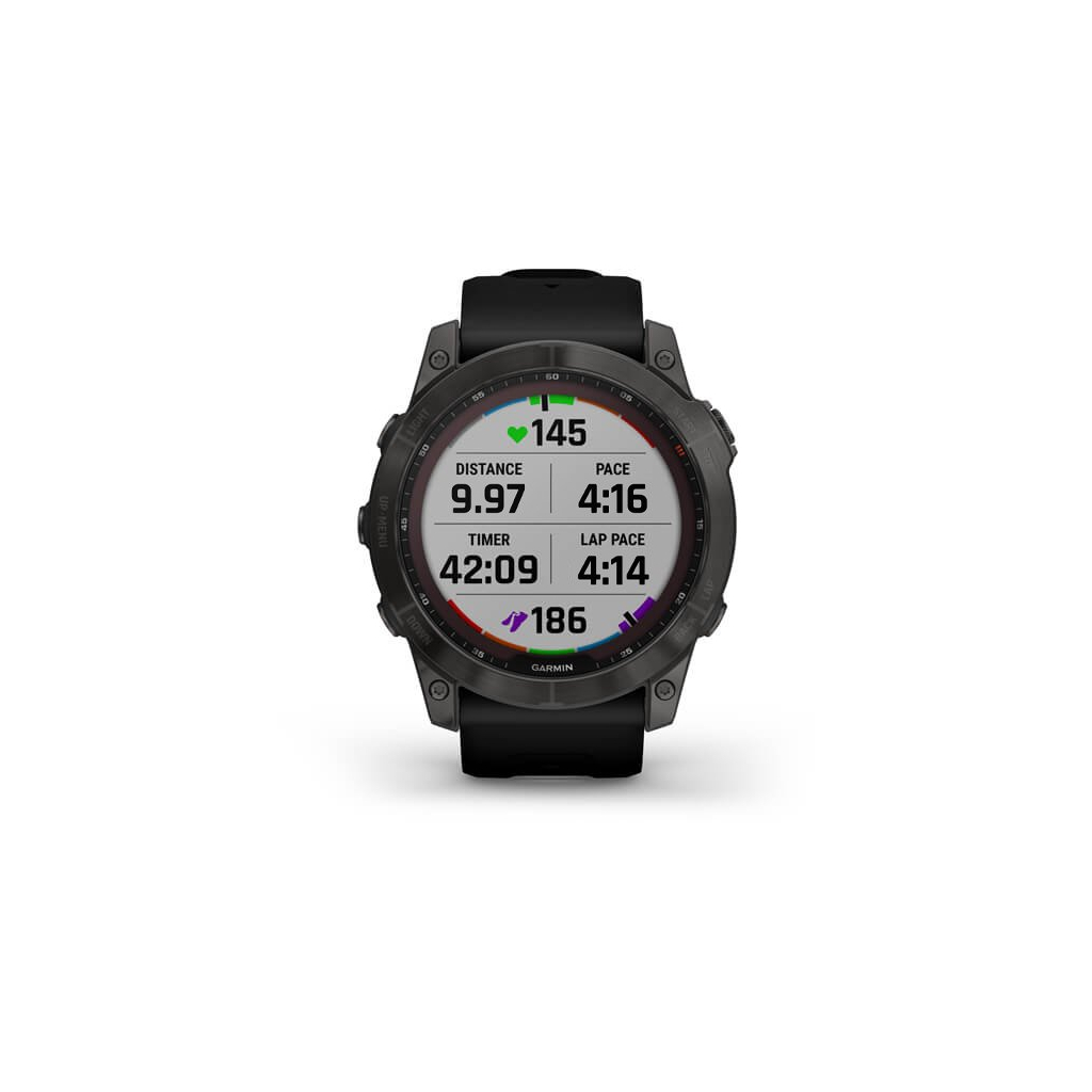 Смарт-часы Garmin fenix 7X Sapph Sol Carbon Gray DLC Ti w/Black, GPS (010-02541-11) - 8